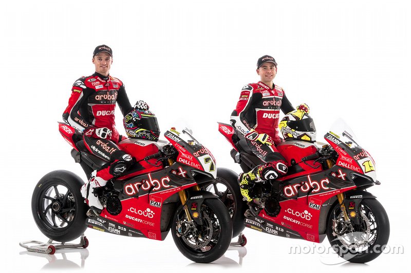 Chaz Davies, Aruba.it Racing-Ducati SBK Team; Alvaro Bautista, Aruba.it Racing-Ducati SBK Team
