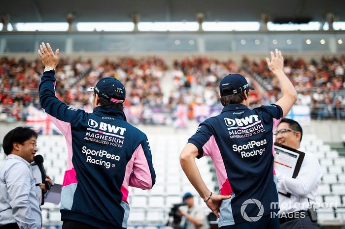 Sergio Perez, Racing Point, y Lance Stroll, Racing Point 