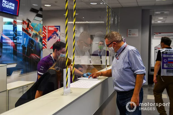 Entrada a la sala de prensa de Sochi