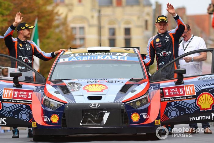 Ott Tanak, Martin Jarveoja, Hyundai World Rally Team Hyundai i20 N Rally1