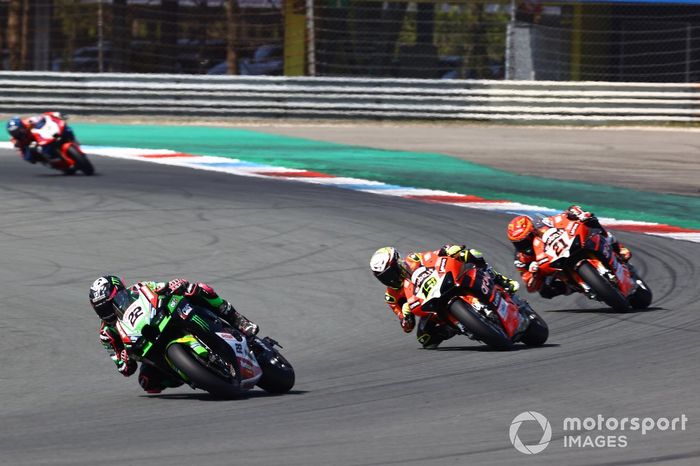 Alex Lowes, Kawasaki Racing Team WSBK, Alvaro Bautista, Aruba.it Racing Ducati, Michael Ruben Rinaldi, Aruba.it Racing Ducati