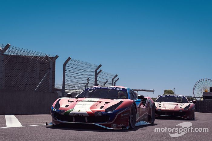 #51 Ferrari - AF Corse Ferrari 488 GTE: Nicklas Nielsen, Federico Leo, Kasper Stoltze, Amos Laurito, #52 Ferrari - AF Corse Ferrari 488 GTE: Charles Leclerc, Antonio Giovinazzi, Enzo Bonito, David Tonizza