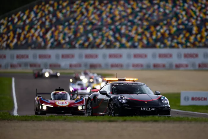 Safety car on track