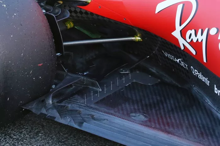 Il fondo della Ferrari SF1000 