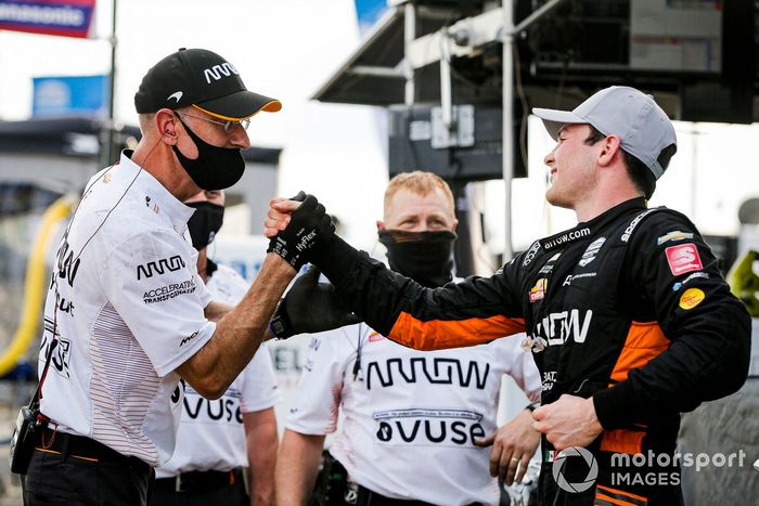 Patricio O'Ward, Arrow McLaren SP Chevrolet se lleva la pole position