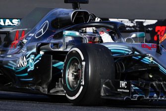 Lewis Hamilton, Mercedes AMG F1 W09, saluta i tifosi