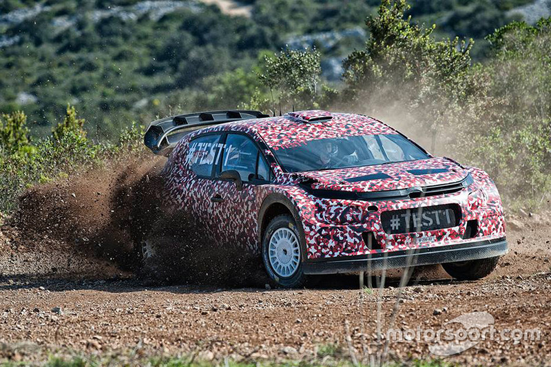 Kris Meeke teste la Citroën C3 WRC 2017