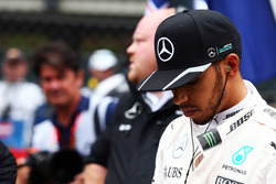 Lewis Hamilton, Mercedes AMG F1 op de grid