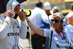 Lewis Hamilton, Mercedes AMG F1 en la parrilla
