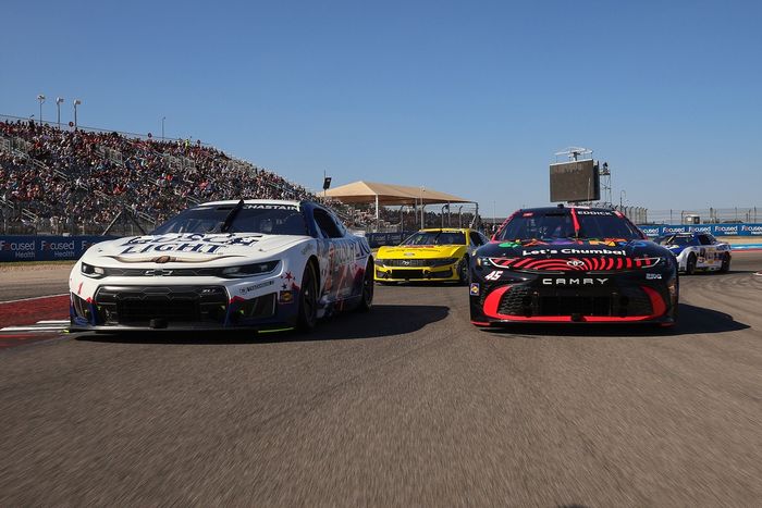 Tyler Reddick channels Michael Jordan with first three-peat 110 Ross Chastain, Trackhouse Racing, Tyler Reddick, 23XI Racing