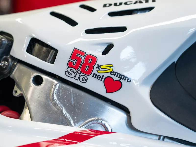 Livrée en hommage à Marco Simoncelli