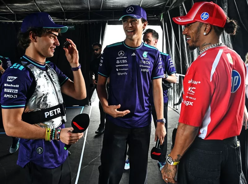 Andrea Kimi Antonelli, Mercedes, Lewis Hamilton, Ferrari, George Russell, Mercedes