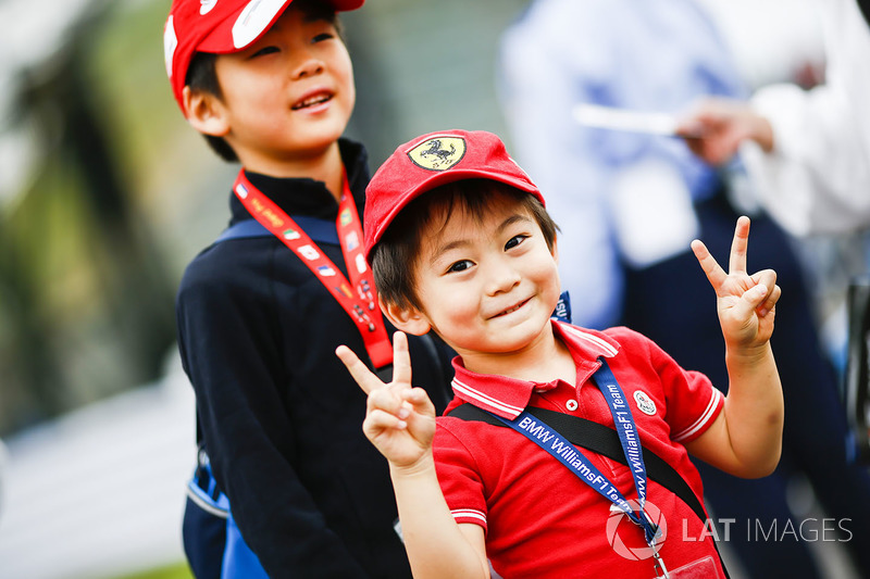 A young Ferrari fan