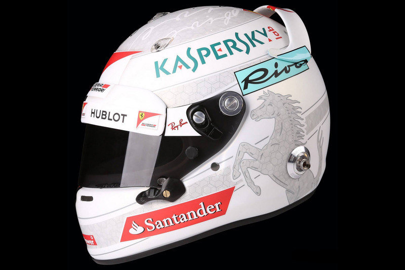 Casco de Sebastian Vettel