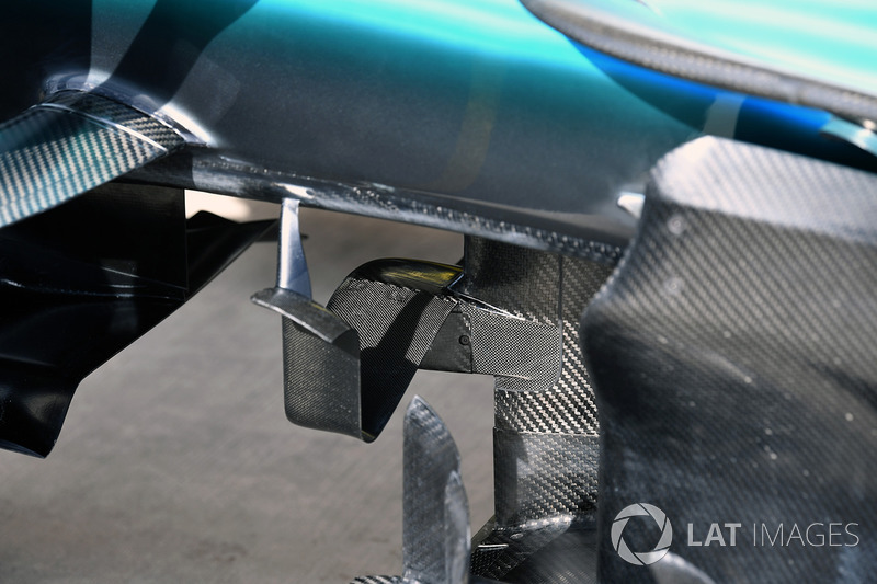 Mercedes-Benz F1 W08 detalle aerodinámico