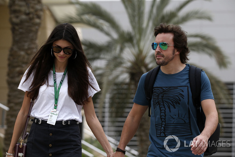 Fernando Alonso, McLaren et sa compagne Linda Morselli