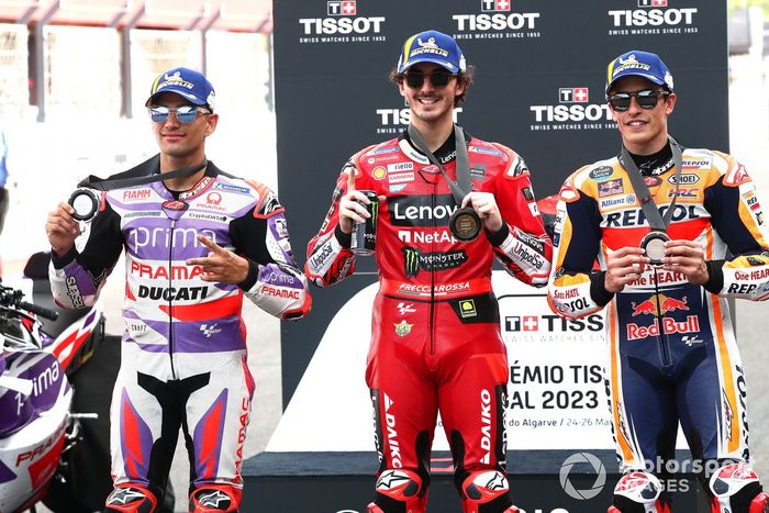 Jorge Martín, Pramac Racing, Francesco Bagnaia, Ducati Team, Marc Márquez, Repsol Honda Team