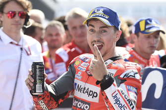 Il poleman Jorge Lorenzo, Ducati Team