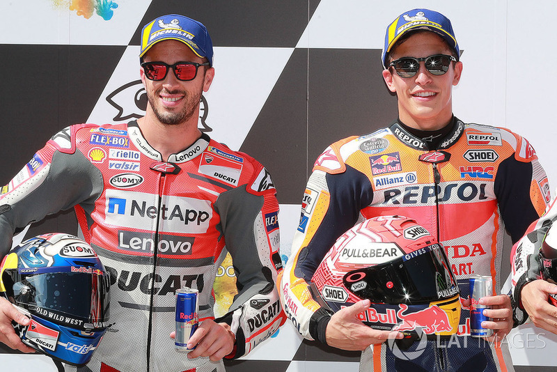 Володар поул-позиції Марк Маркес, Repsol Honda Team, друге місце Андреа Довіціозо, Ducati Team