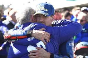 Le vainqueur Maverick Viñales, Yamaha Factory Racing, Ramon Forcada, Yamaha Factory Racing
