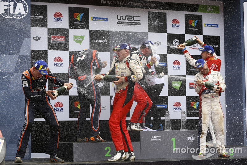 Jari-Matti Latvala, Miikka Anttila, Toyota Gazoo Racing,  Hayden Paddon, Sebastian Marshall, Hyundai Motorsport,  Mads Ostberg, Torstein Eriksen, Citroën World Rally Team