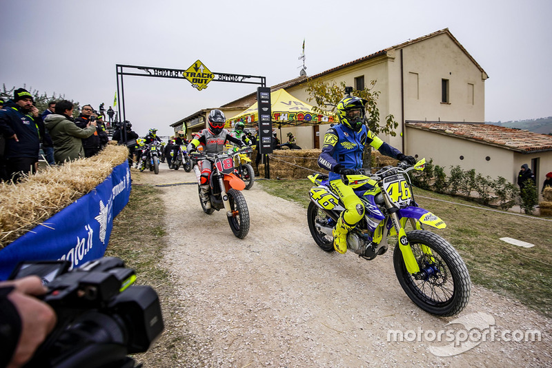 Valentino Rossi in action