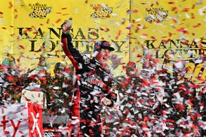 John Hunter Nemechek, Chip Ganassi Racing, Chevrolet Camaro Chevrolet Fire Alarm Services, Inc. wins