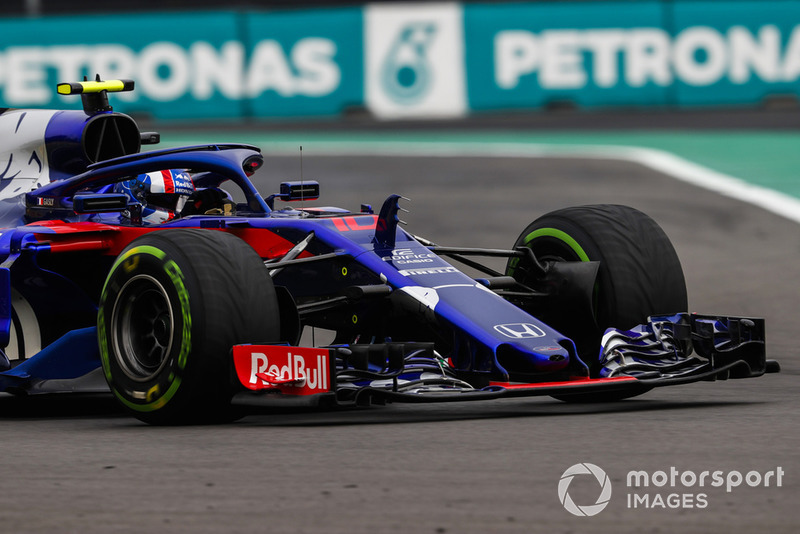 20: Pierre Gasly, Scuderia Toro Rosso STR13, sin tiempo (incluidas 20 posiciones de penalización)