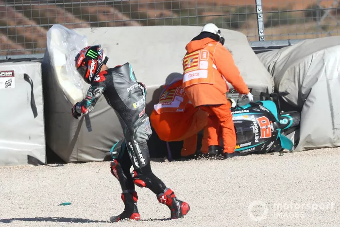 Caída de Fabio Quartararo, Petronas Yamaha SRT
