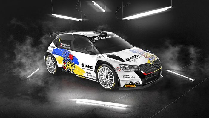 Solidarni z Ukrainą, Kajetan Kajetanowicz, Maciej Szczepaniak, Skoda Fabia Rally2 evo