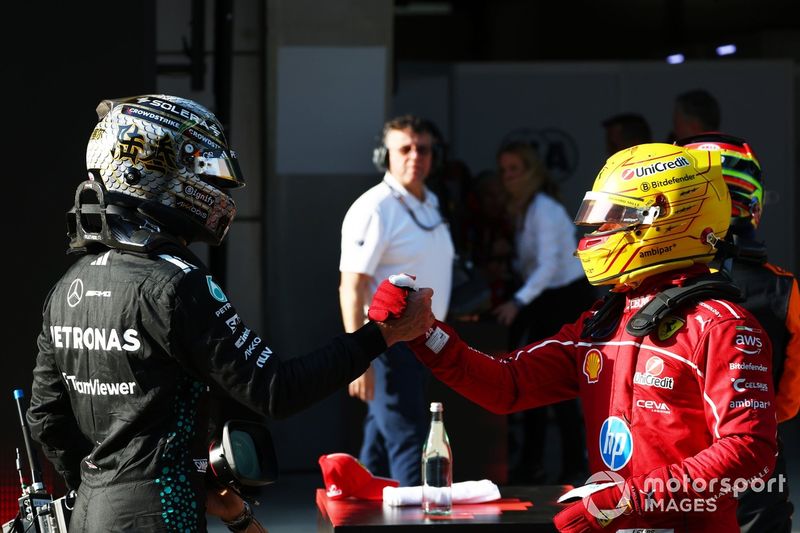 Lewis Hamilton, Ferrari, George Russell, Mercedes
