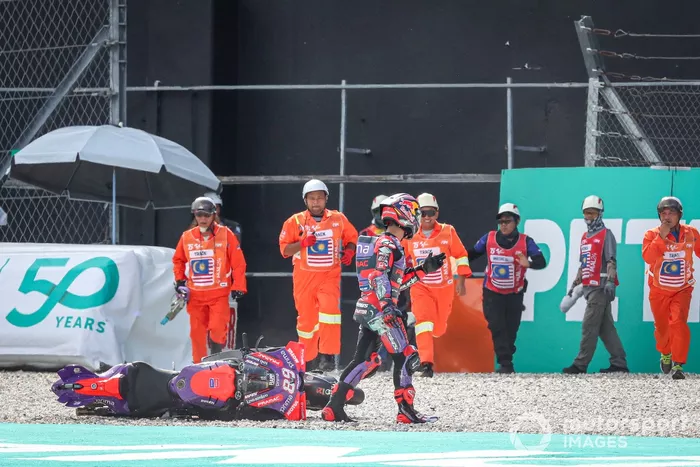 Jorge Martin, chute de Pramac Racing