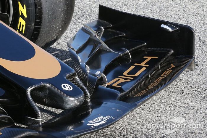 Haas F1 Team detalle técnico de la nariz 