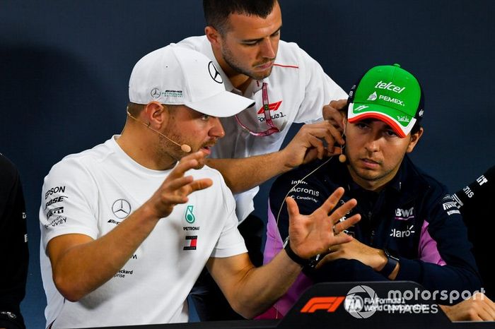 Conferencia de prensa Valtteri Bottas, Mercedes AMG F1 y Sergio Pérez, Racing Point