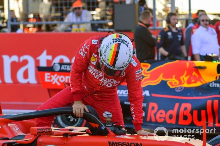 Sebastian Vettel, Ferrari, tras la clasificación