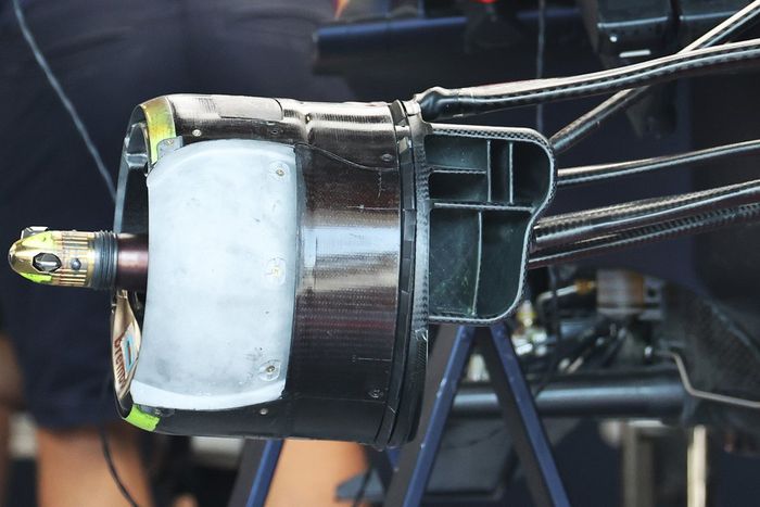 Red Bull Racing RB16B brake drum detail