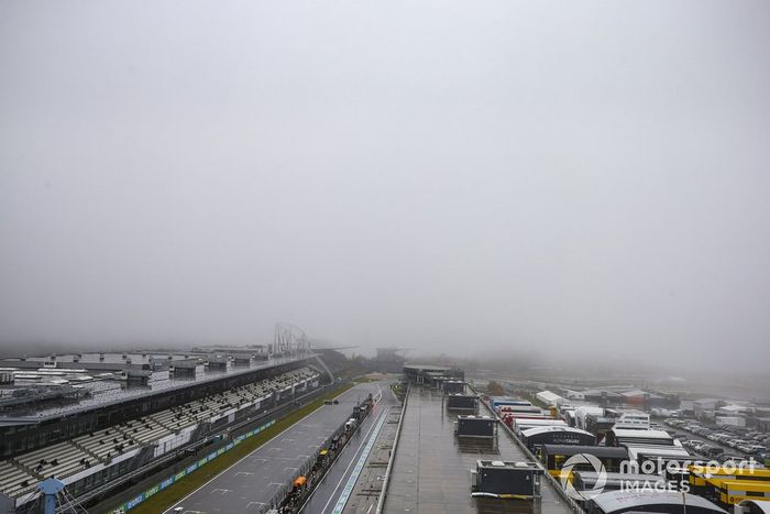 Poor weather at the circuit