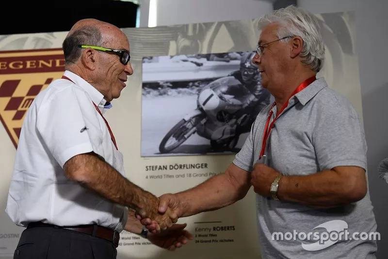 Carmelo Ezpeleta, Dorna CEO, Stefan Dörflinger
