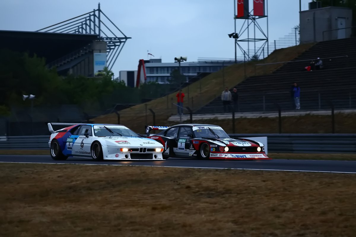 Father and son, Peter and Stefan Mucke, enjoyed an entertaining scrap in the DRM Cup at the Nurburgring with the latter's BMW M1 Procar prevailing