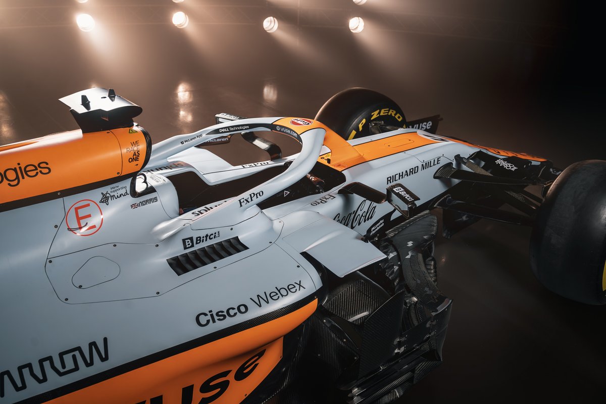 McLaren MCL35M avec la livrée Gulf