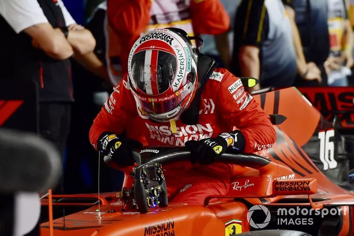 3. sıra Charles Leclerc, Ferrari, Parc Ferme