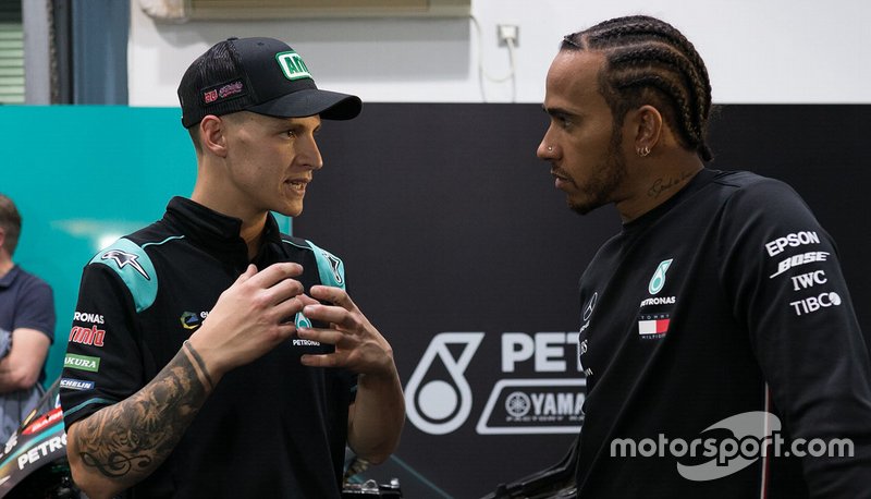 Lewis Hamilton, Fabio Quartararo, Petronas Yamaha SRT