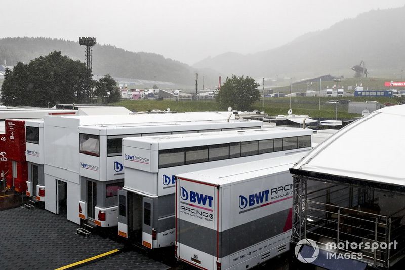 Fuerte lluvia en el Red Bull Ring