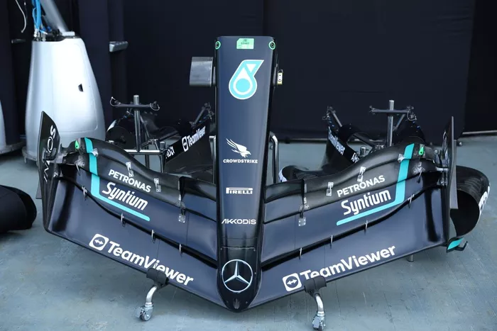 Mercedes W14 detalles técnicos