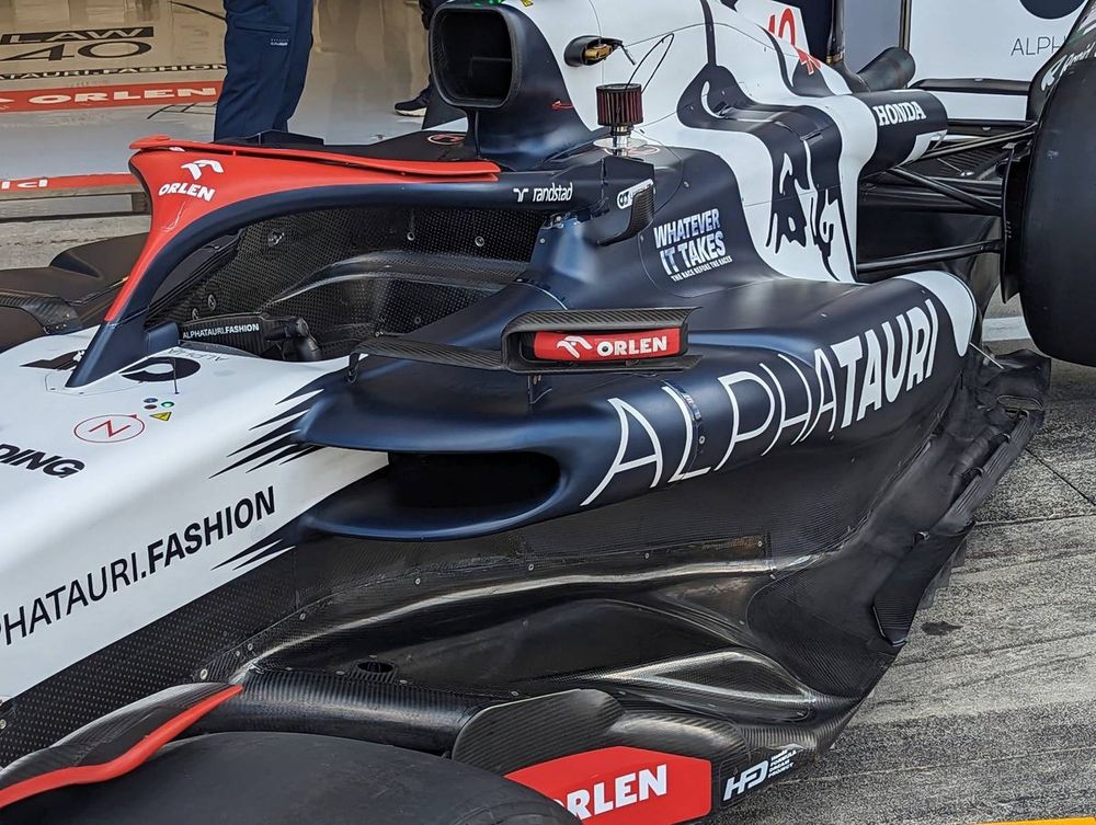 L'AlphaTauri AT04 à Monza.