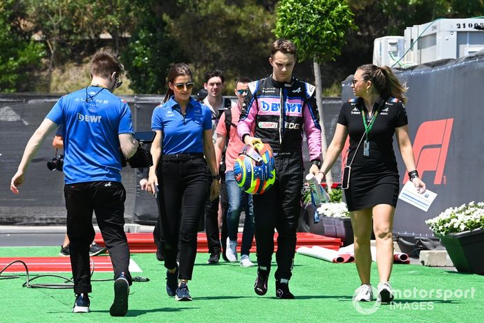 Oscar Piastri, piloto reserva de los Alpine