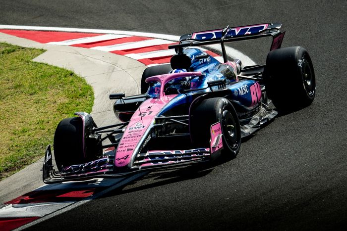 Paul Aron, Alpine, pruebas Pirelli Hungaroring