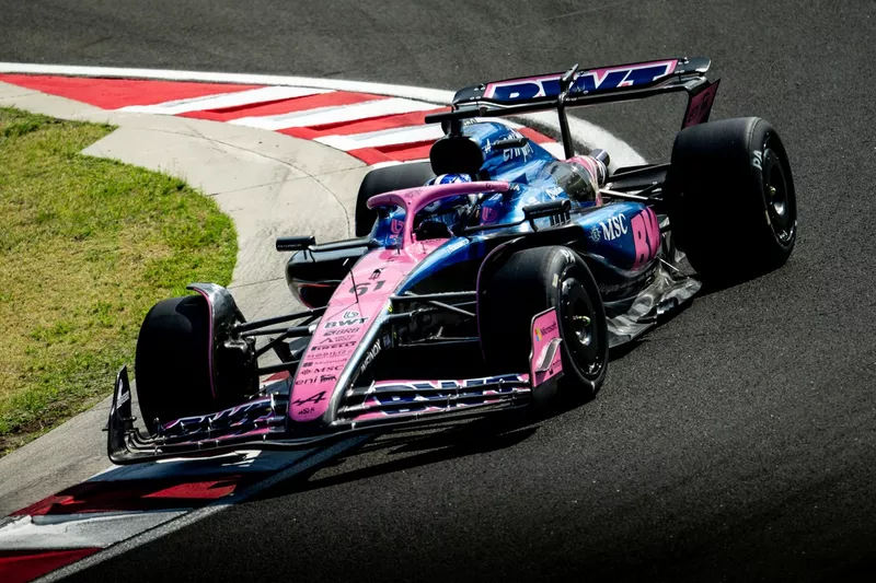 Paul Aron, Alpine, essais Pirelli Hungaroring