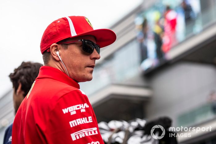Kimi Raikkonen, Ferrari en el desfile de pilotos