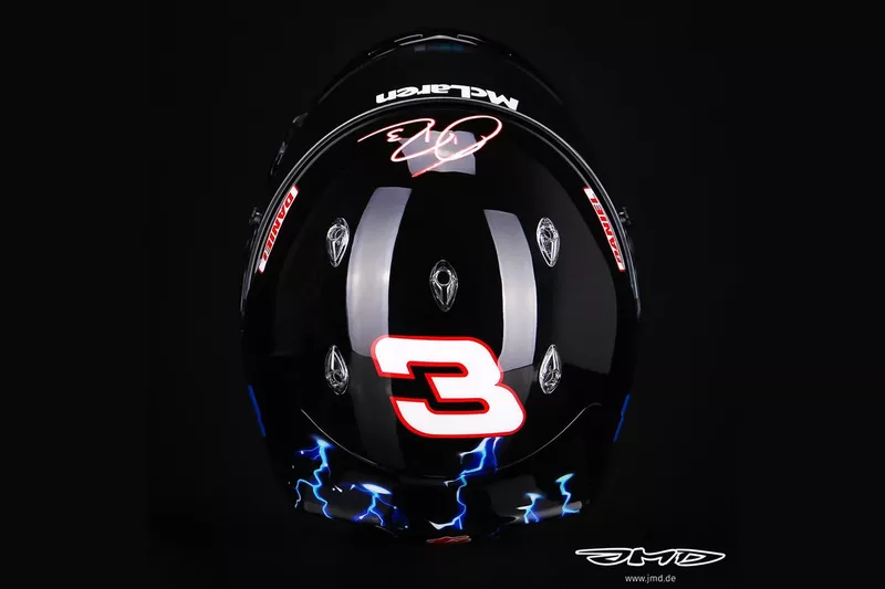 Casque de Daniel Ricciardo, McLaren